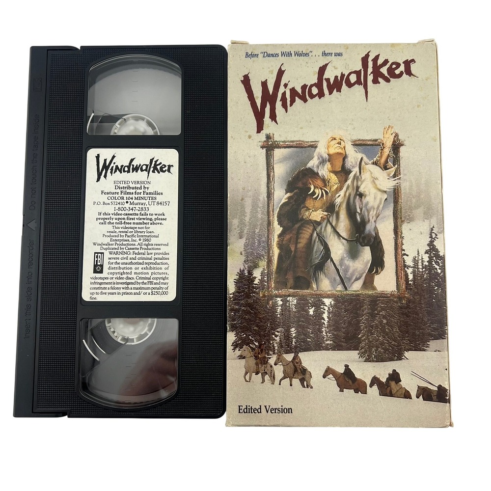 Windwalker VHS Edited Version 1980 Feature Films for Families